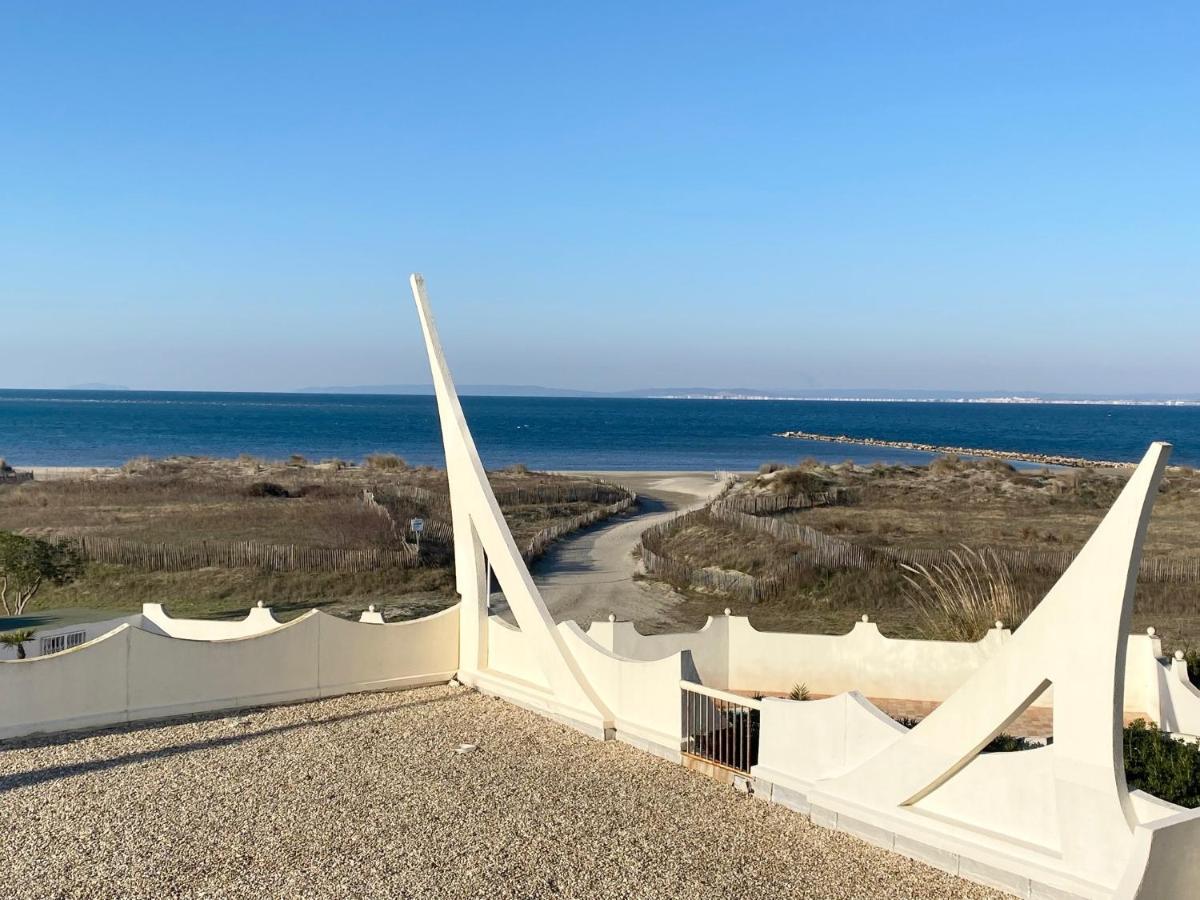 As21522 - P2 climatisé avec belle vue sur la Mer avec piscine et parking privé Le Grau-du-Roi Exterior foto