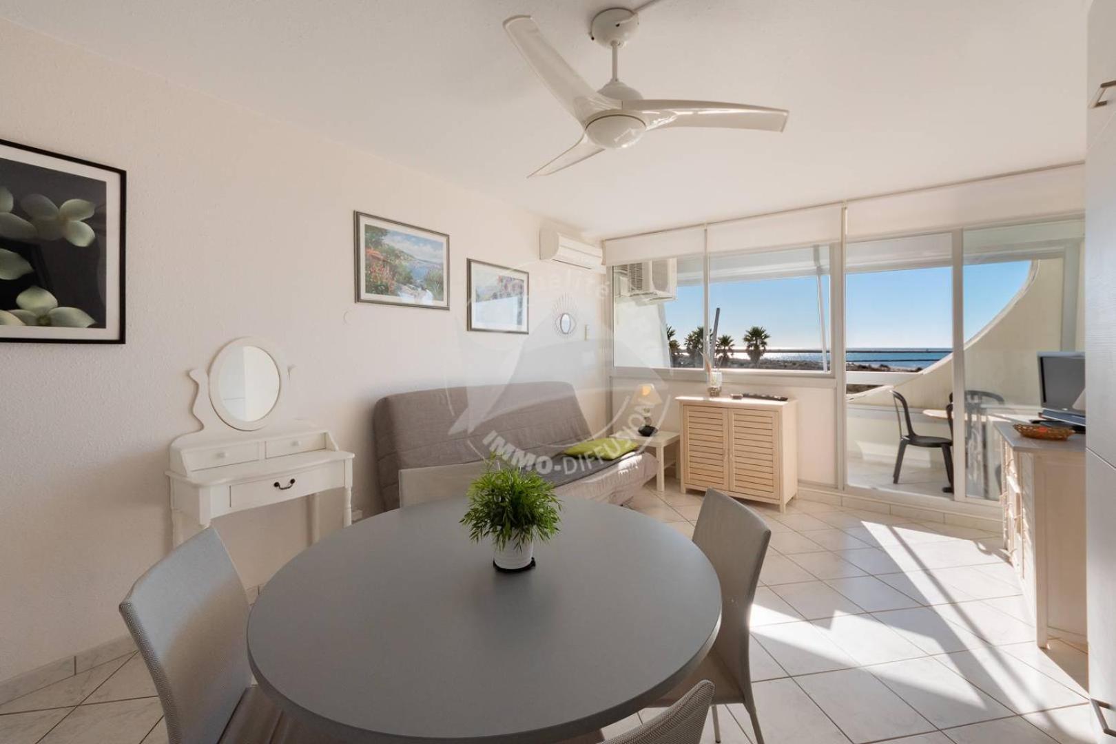 As21522 - P2 climatisé avec belle vue sur la Mer avec piscine et parking privé Le Grau-du-Roi Exterior foto