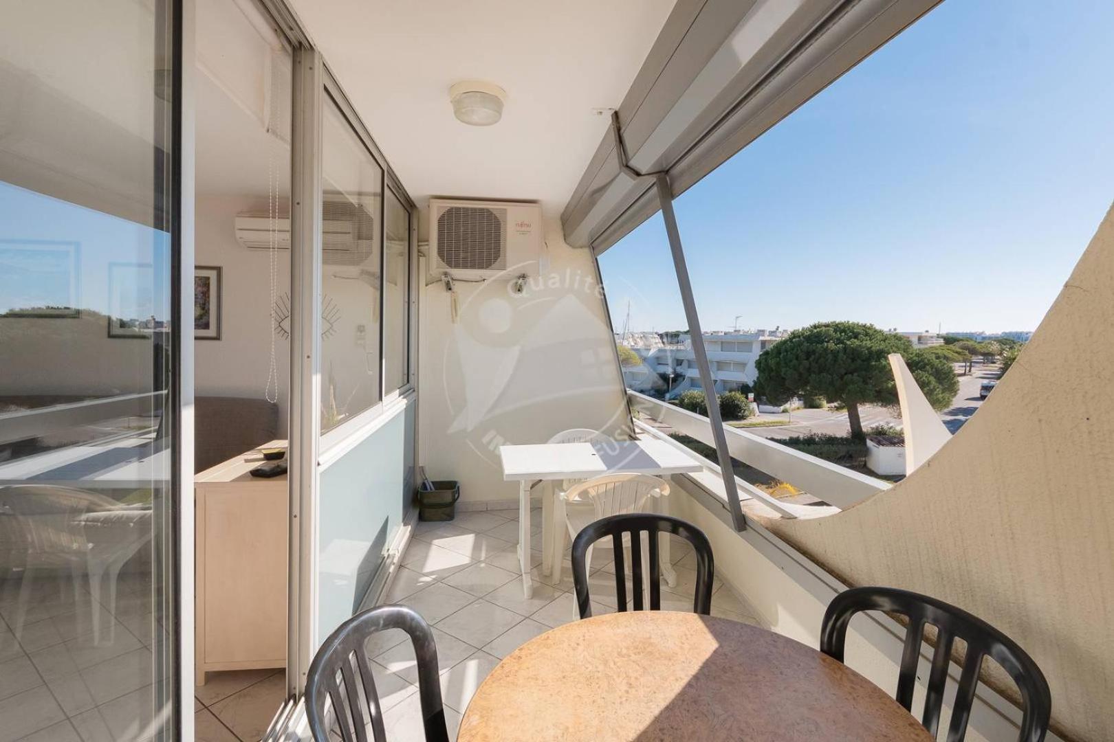 As21522 - P2 climatisé avec belle vue sur la Mer avec piscine et parking privé Le Grau-du-Roi Exterior foto